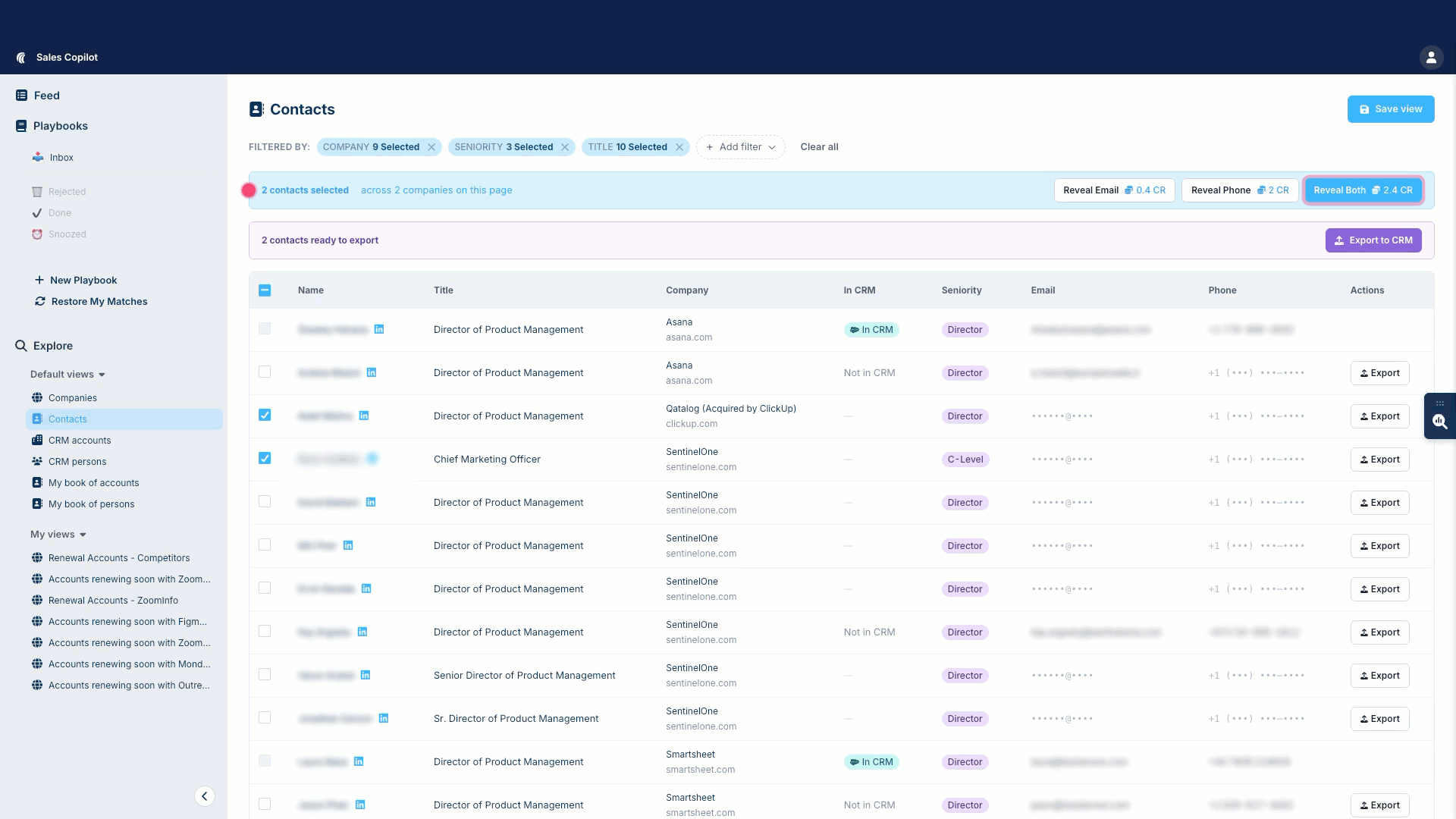 Contact data in RGI Platform: Native contact discovery in Sales Copilot